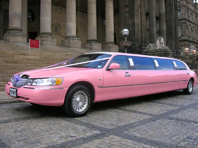 Pink Bentley Limo for Hire