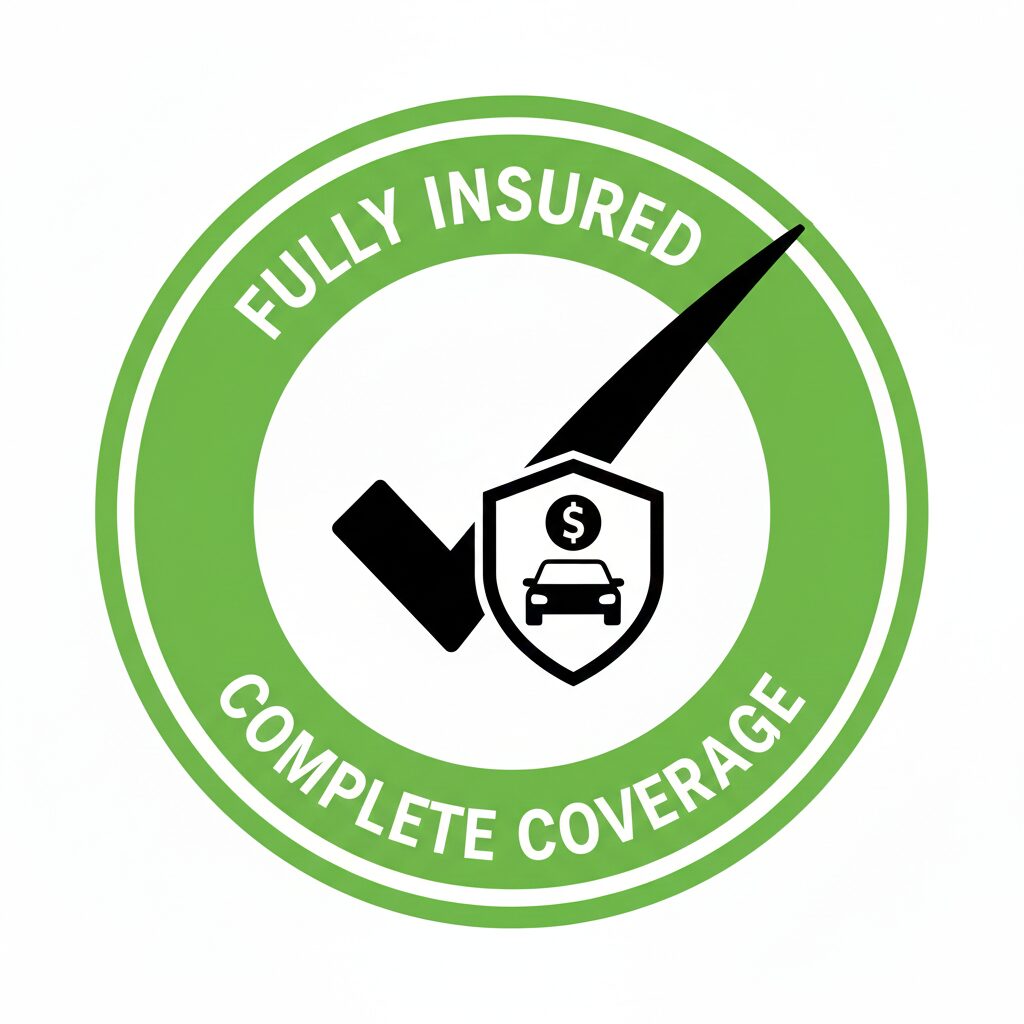 Fully insured prom car hire operator badge